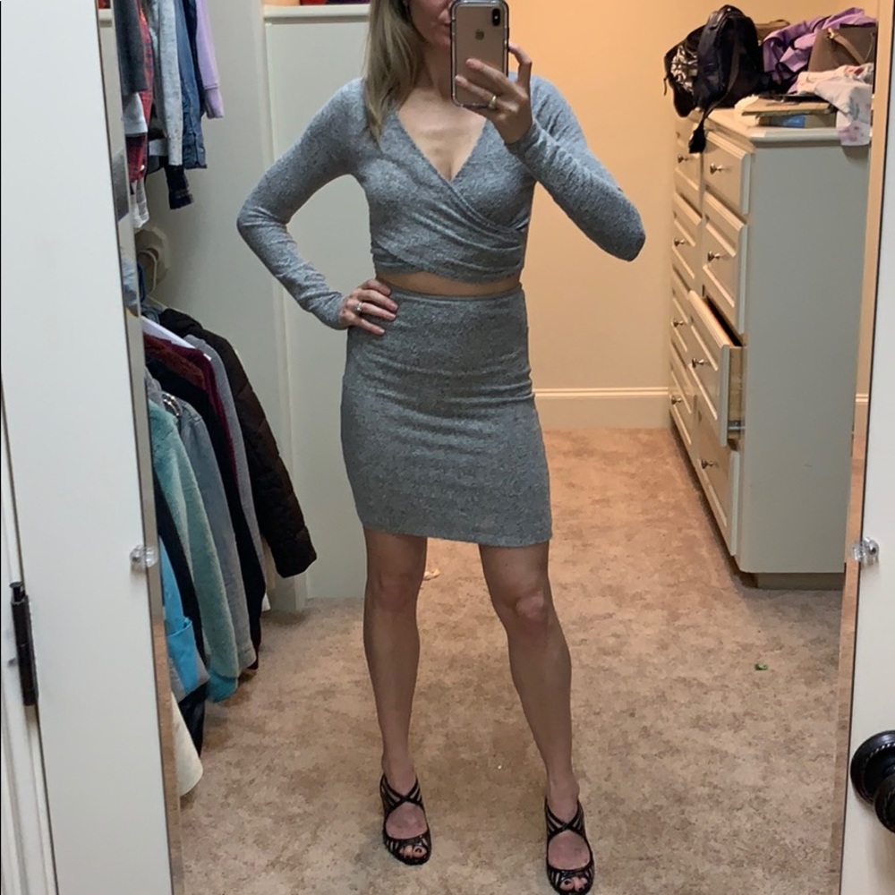 Gray lulu dress